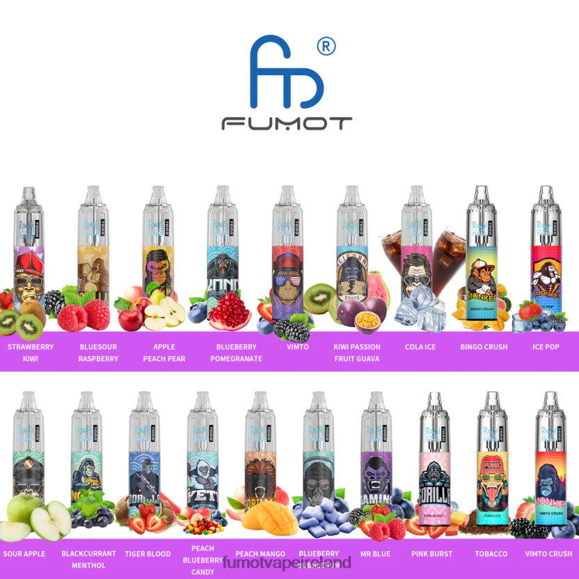 Fumot Tornado 0 7000 Disposable Vape Pen - 14ML (1 Piece) T6F626497 | Fumot Discount Code Apple Peach Pear